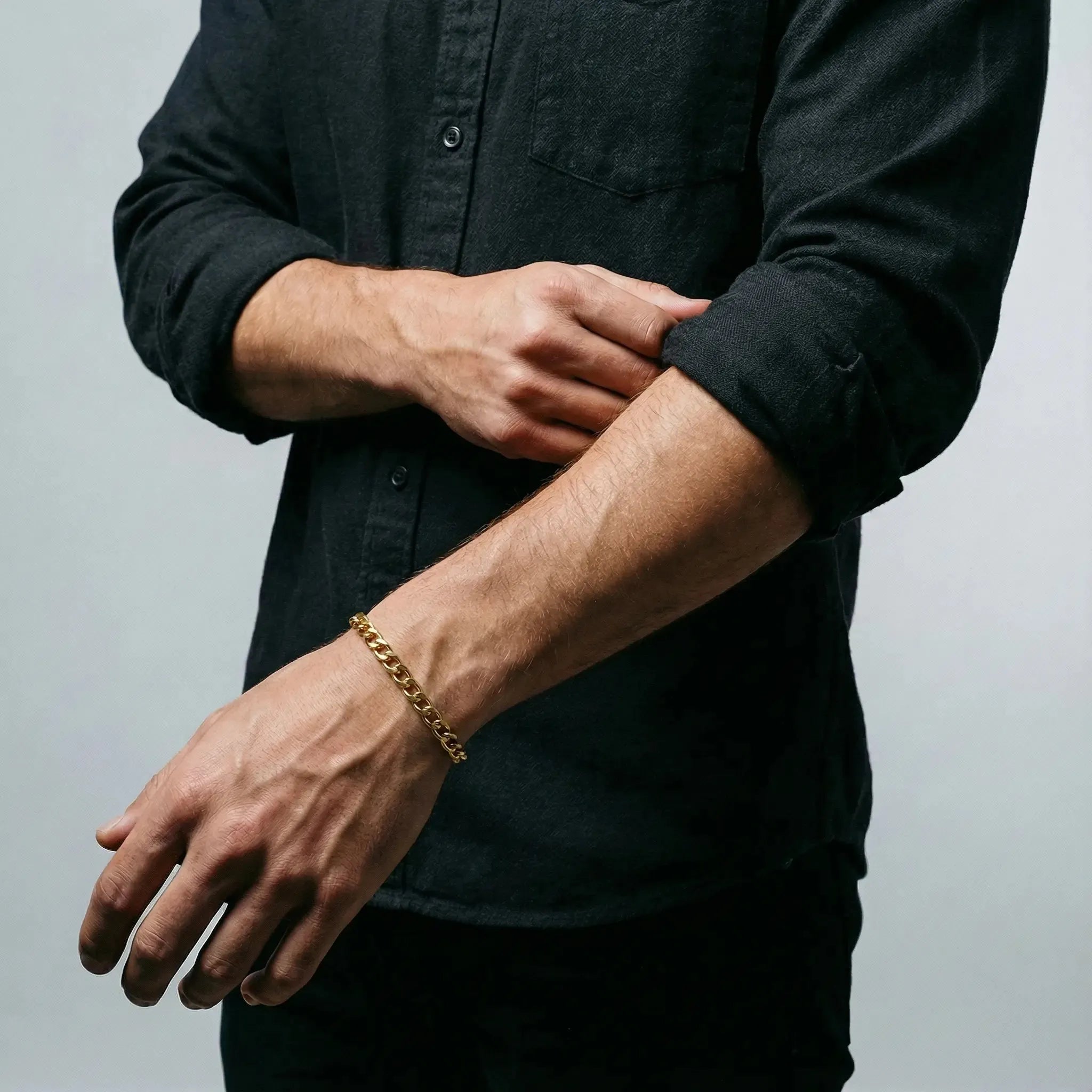 Cuban Link Bracelet (Or) | 7mm