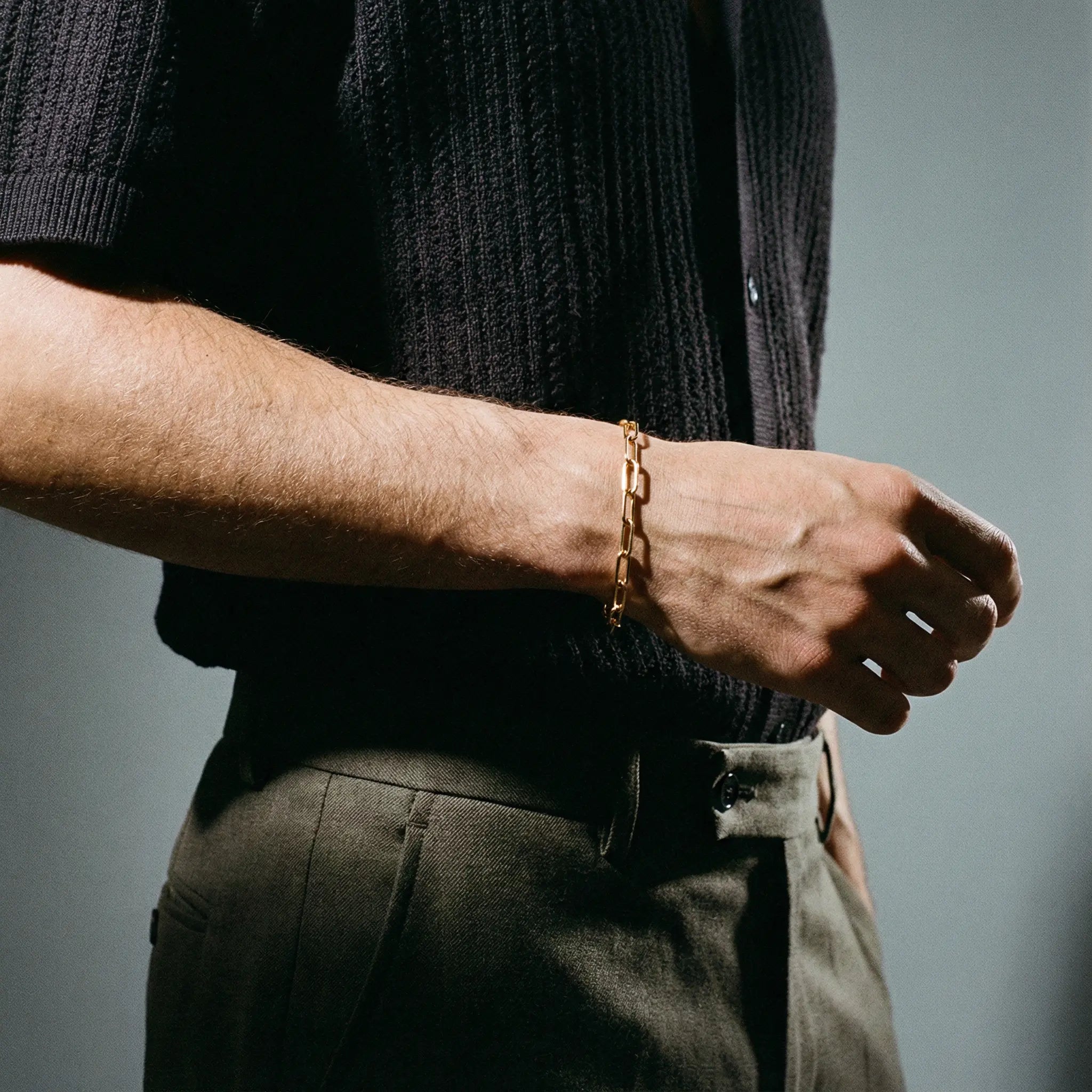 Paper Clip Bracelet (Gold)