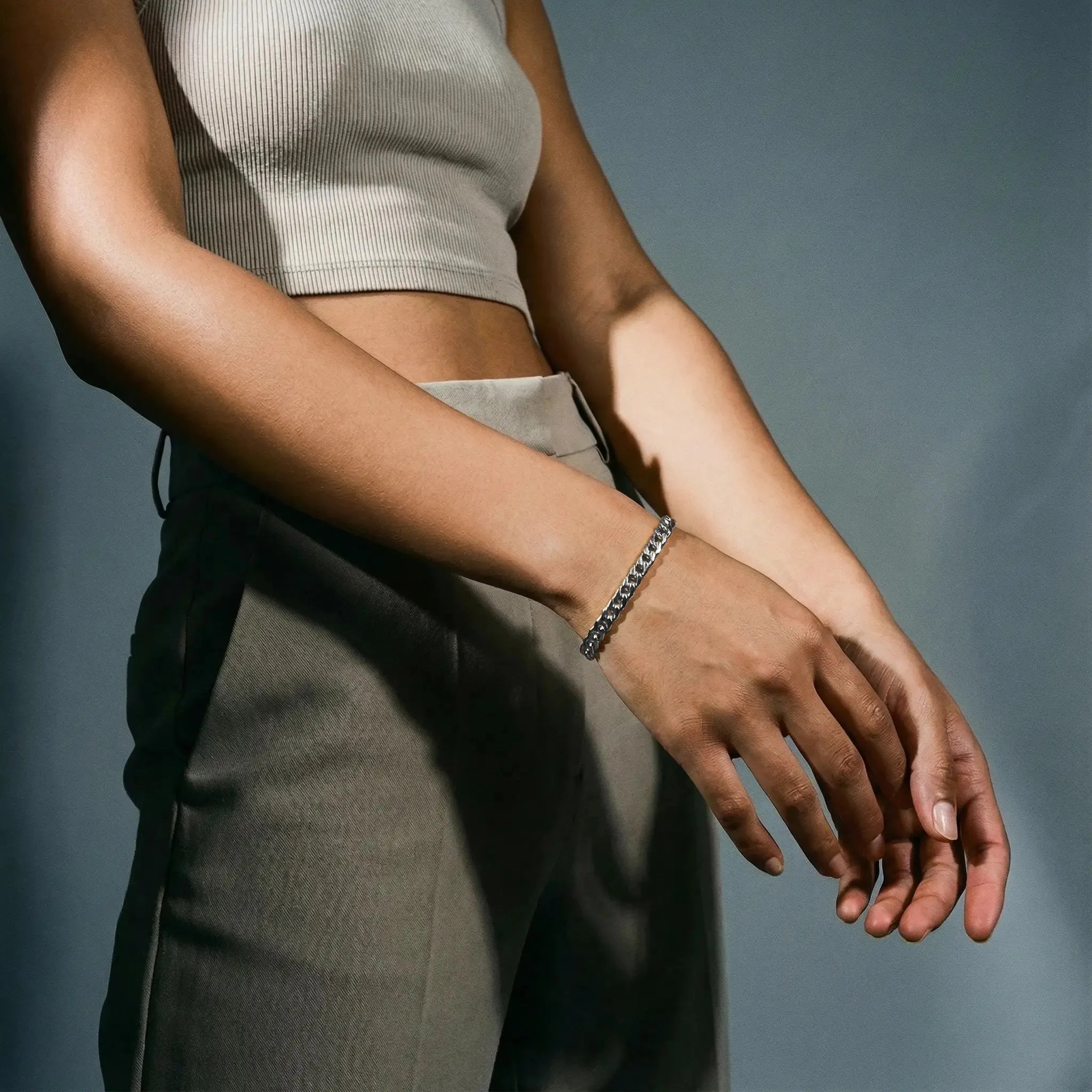 Cuban Link Bracelet (Argent) | 7mm