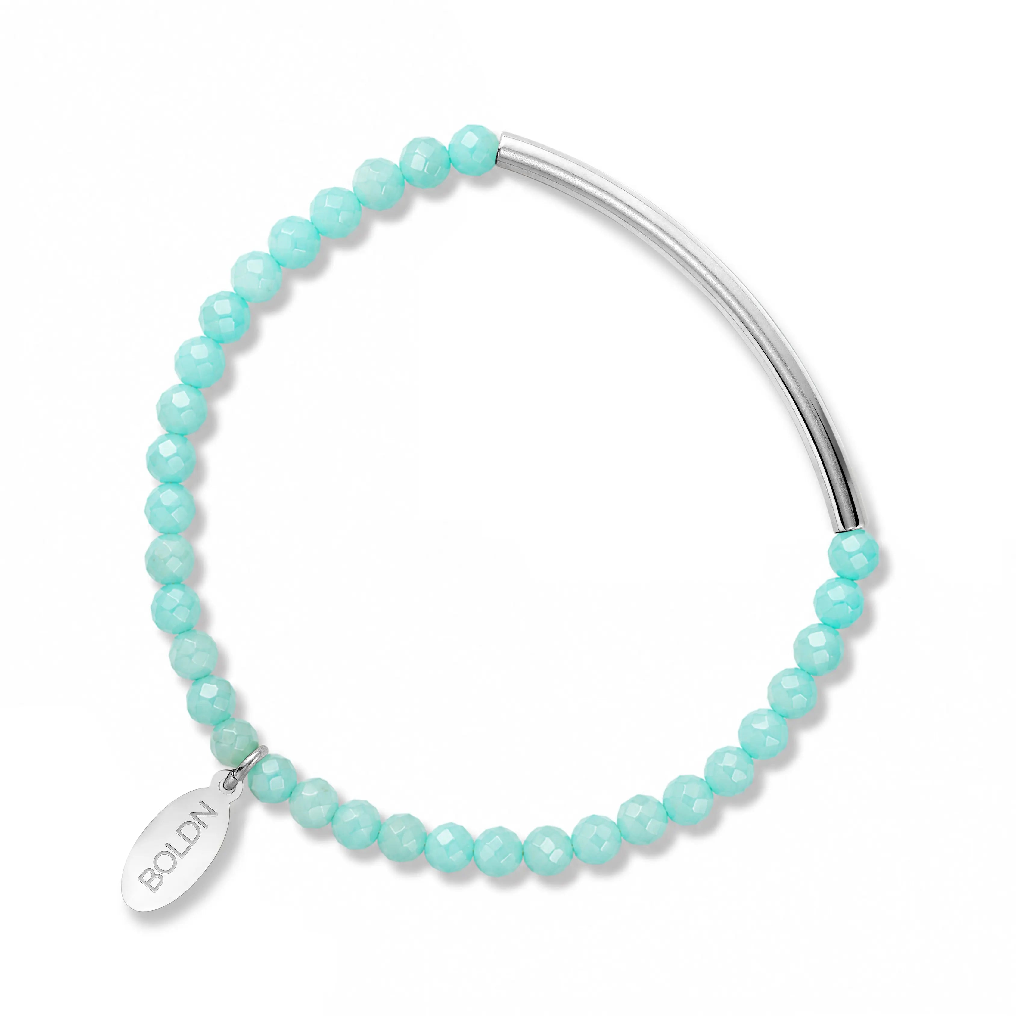 Amazonite Bracelet 4mm (Silver)