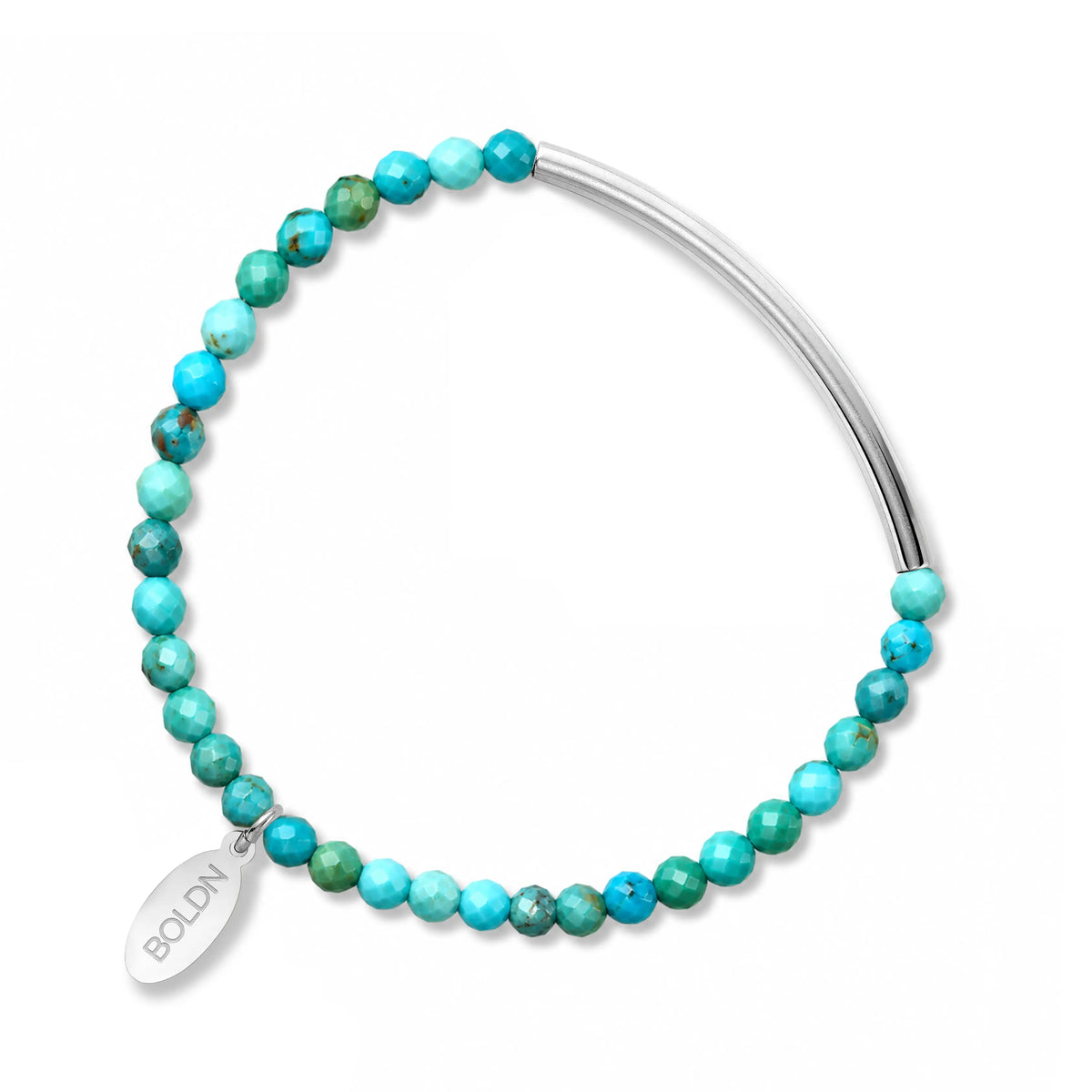 Turquoise Bracelet 4mm (Silver)